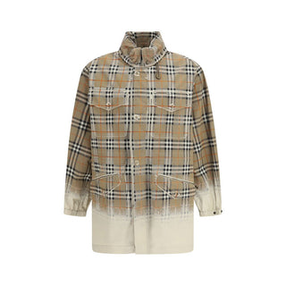 Beige Cotton Parka