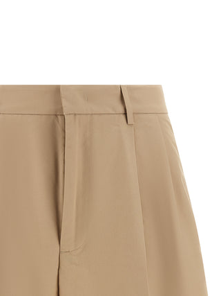 Brown Cotton Bermuda Shorts