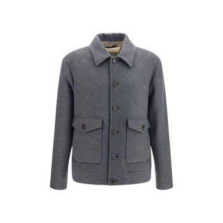 Gray Wool Oves Aries Full-Length Jacket