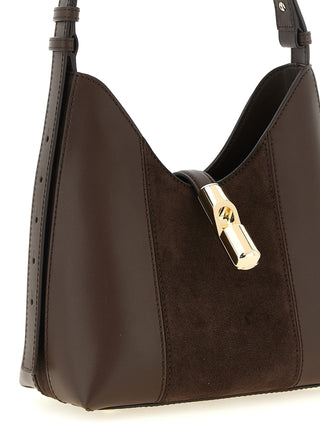 Brown Calfskin Shoulder Bag