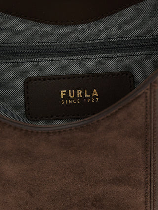 Brown Calfskin Shoulder Bag