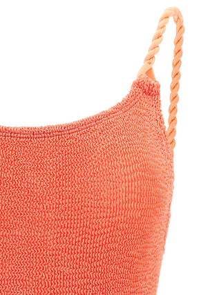 Orange Polyamide One-Piece Swimsuit