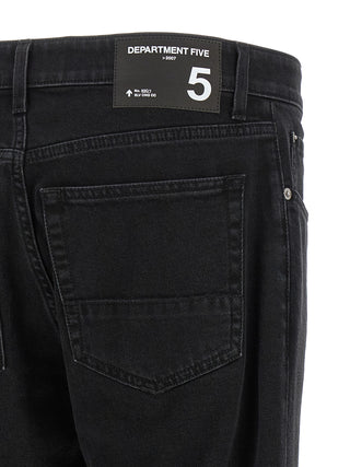 Jeans negros de algodón recortados