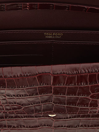 Bordeaux Calfskin Clutch Bag