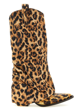 Brown Cowhide Chelsea Boots