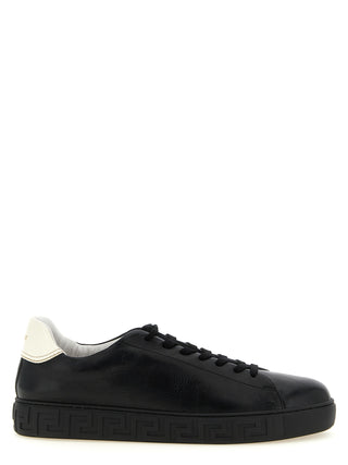 Bicolor Calfskin Low Top Sneakers