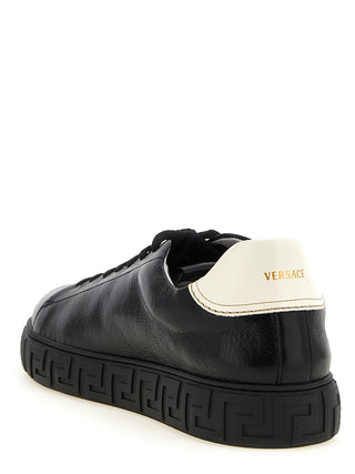 Bicolor Calfskin Low Top Sneakers