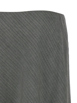 Gray Viscose Mini Skirt