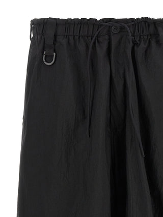 Black Polyamide Cargo Pants