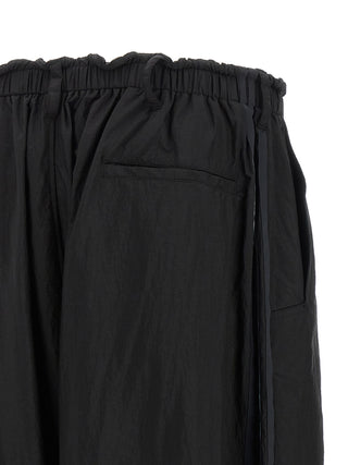 Black Polyamide Cargo Pants
