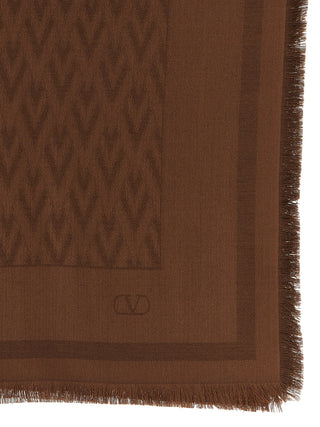 Brown Silk Scarf
