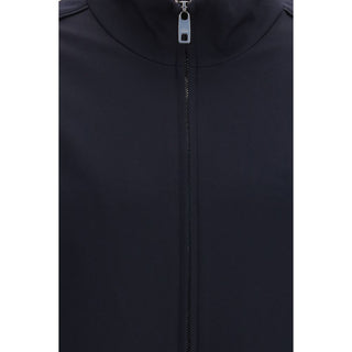 Blue Polyamide Full-Length Jacket