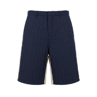 Blue Polyester Men's Short