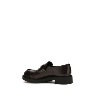 Brown Calf Leather Bos Taurus Slip-On Loafers
