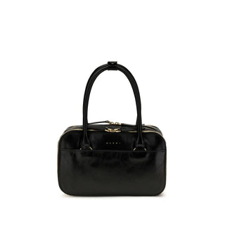 Black Calf Leather Bos Taurus Handbag