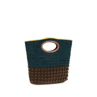 Multicolor Wool Oves Aries Handbag