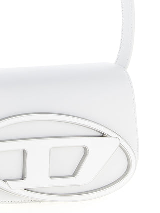 Bolso de hombro de piel de vaca blanca