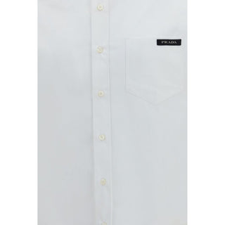 Camisa de vestir blanca de algodón