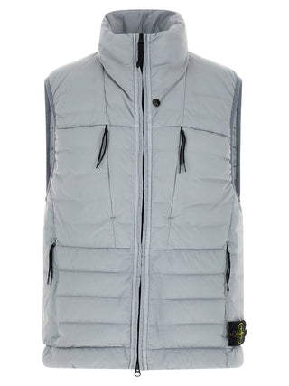Gray Polyamide Sleeveless Jacket