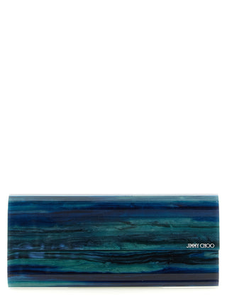 Bicolor Polyester Clutch Bag