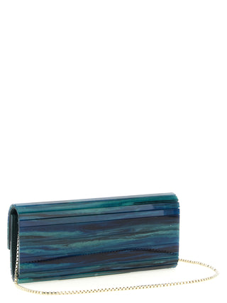 Bicolor Polyester Clutch Bag