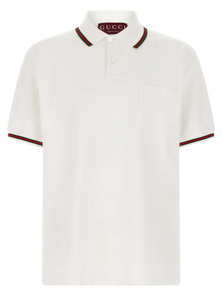 White Cotton Polo Shirt