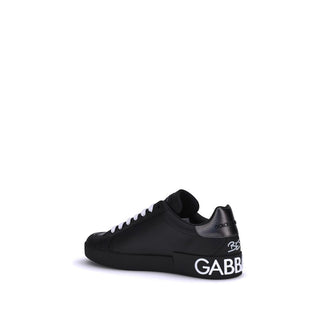 Black Calf Leather Bos Taurus Athletic Sneakers