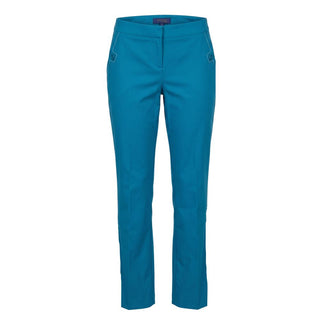 Blue Cotton Women Pants