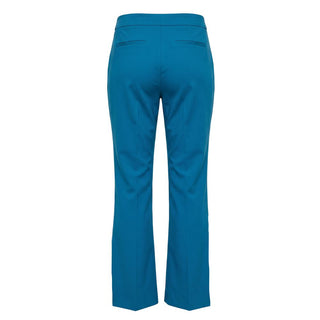Blue Cotton Women Pants