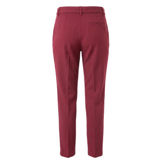 Pantalones de mujer de poliéster rojo