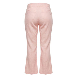 Pink Flax Women Pants