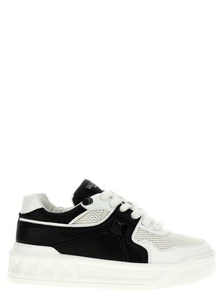 Bicolor Calfskin Chunky Sneakers