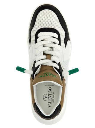 Bicolor Calfskin Chunky Sneakers
