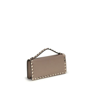Cartera Bos Taurus de piel de becerro beige
