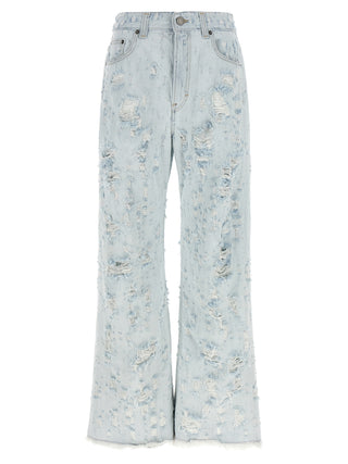 Blue Cotton Jeans Denim