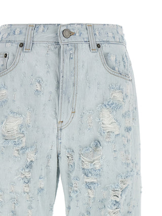 Blue Cotton Jeans Denim