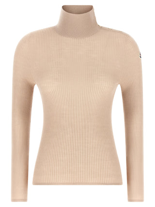 Cárdigan beige de lana virgen