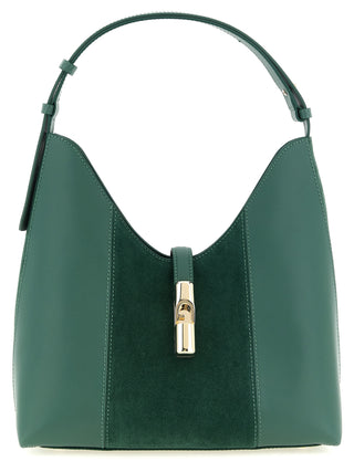 Bicolor Calfskin Shoulder Bag