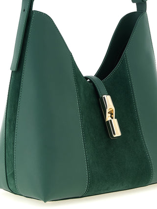 Bicolor Calfskin Shoulder Bag