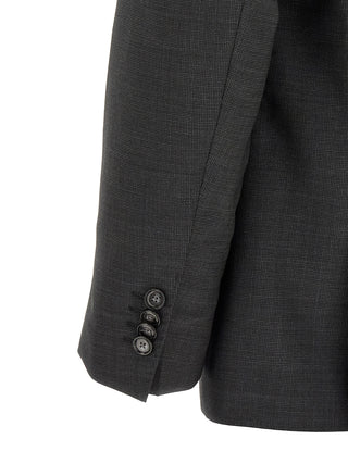 Gray Virgin Wool Two-Piece Suit