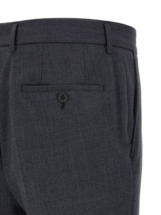 Blue Polyester Two-Piece Suit
