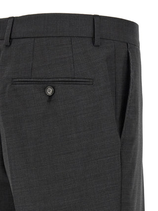 Gray Virgin Wool Two-Piece Suit