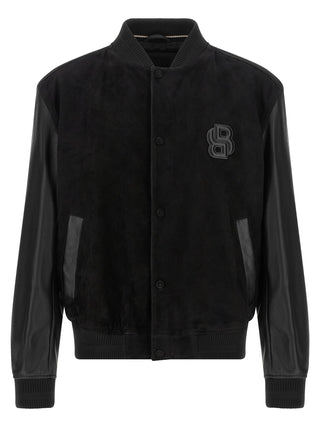 Black Polyester Bomber