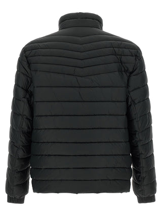 Black Recycled Polyamide Full-Length Jacket