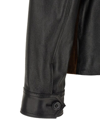 Multicolor Calfskin Leather Jacket