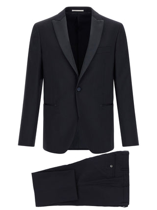 Black Wool Two-Piece Suit