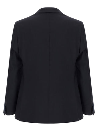 Black Wool Two-Piece Suit