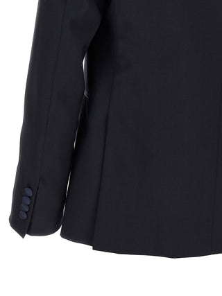 Black Wool Two-Piece Suit
