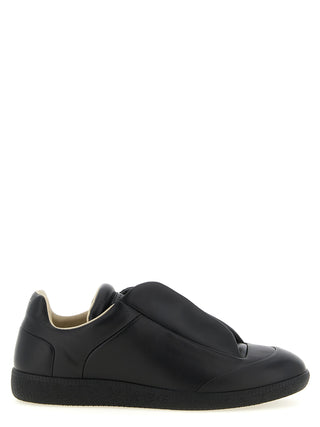Zapatillas bajas de piel de becerro negras