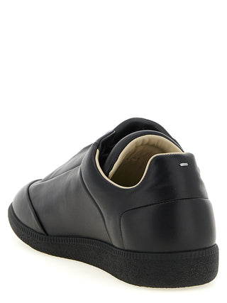 Zapatillas bajas de piel de becerro negras